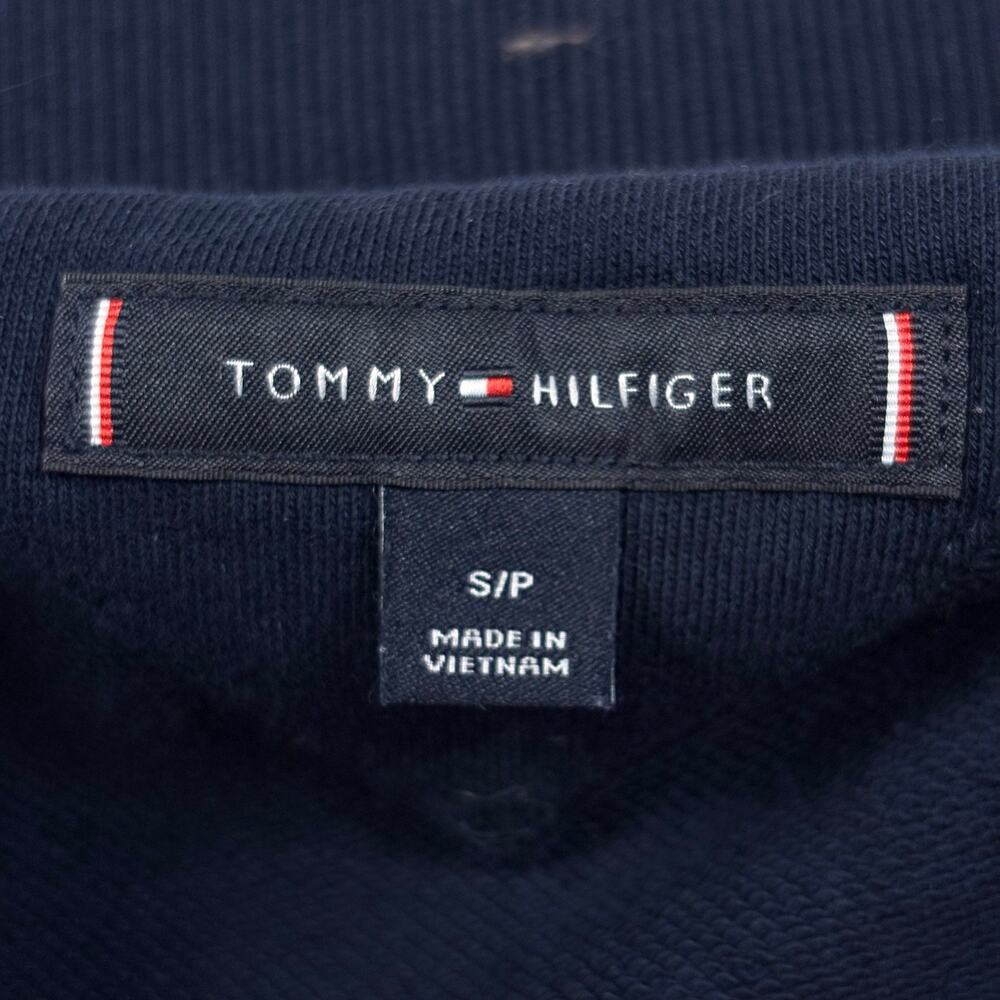 Tommy Hilfiger Zip Up Hoodie Sweatshirt Men's S Navy Blue French Terry - Picture 7 of 11